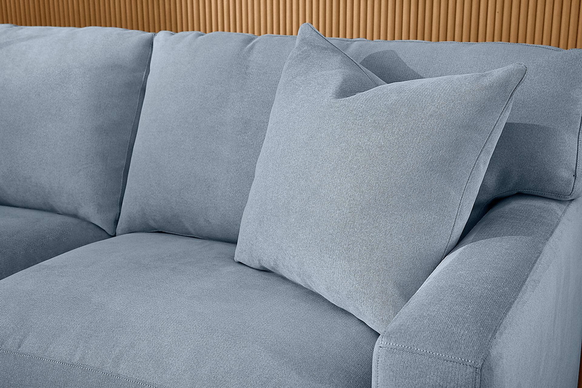 Harmonie Blue Sleeper Sofa - Image 3