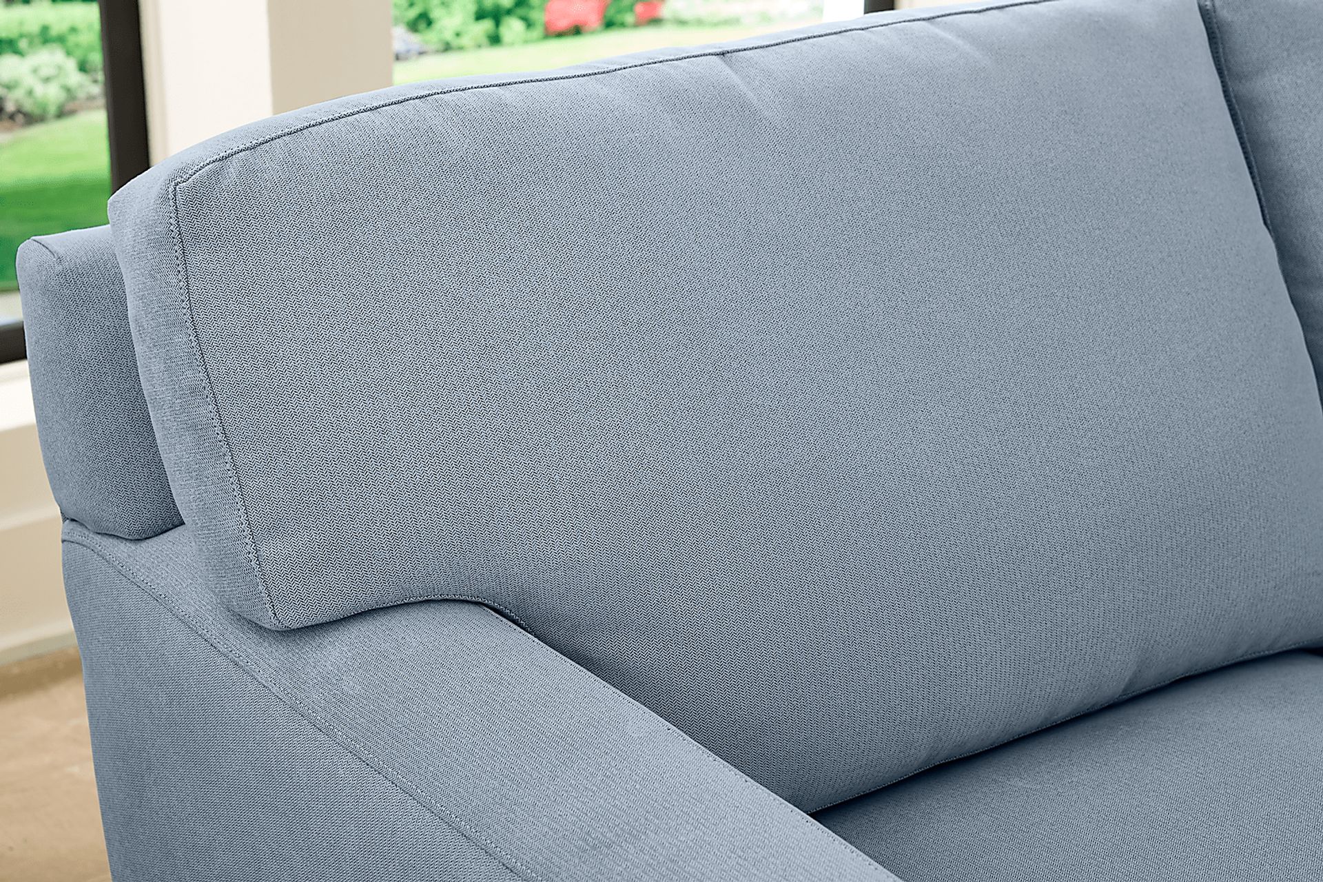 Harmonie Blue Sleeper Sofa - Image 6