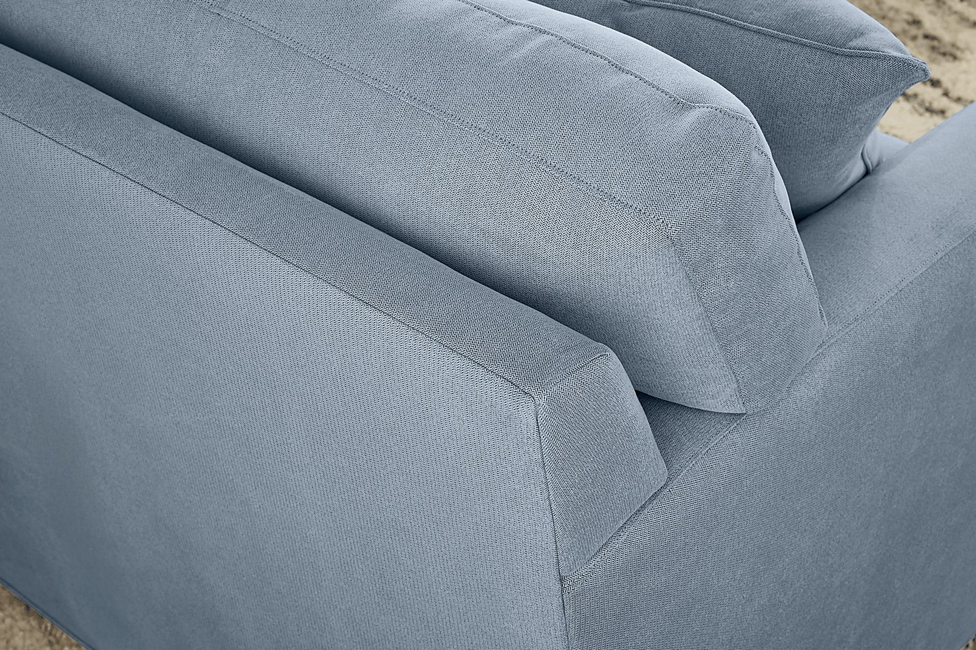 Harmonie Blue Sleeper Sofa - Image 7
