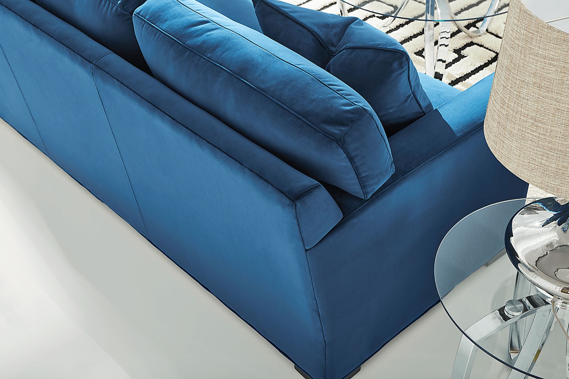 Harmonie Cobalt 3 Pc Gel Foam Sleeper Sectional - Image 7