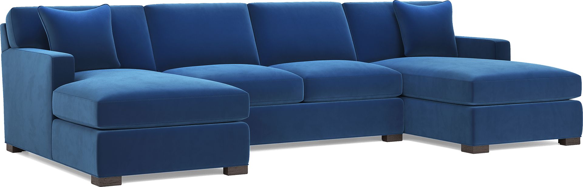 Harmonie Cobalt 3 PC Gel Foam Sleeper Sectional - Image 1