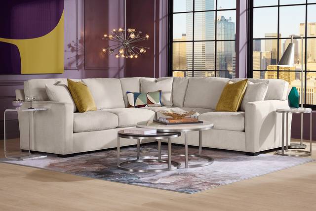 Harmonie Dove 2 Pc Sectional - Thumbnail - Image 1