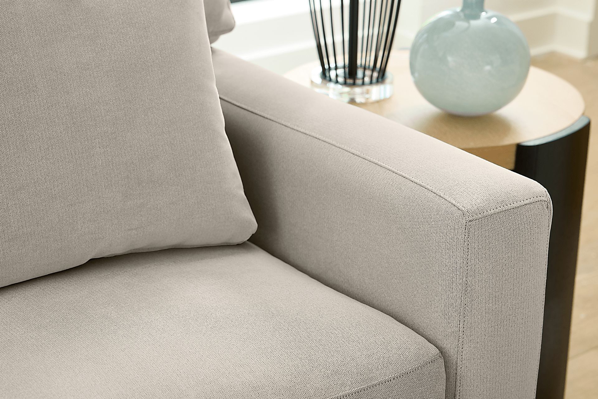 Harmonie Dove 3 Pc Gel Foam Sleeper Sectional - Image 9