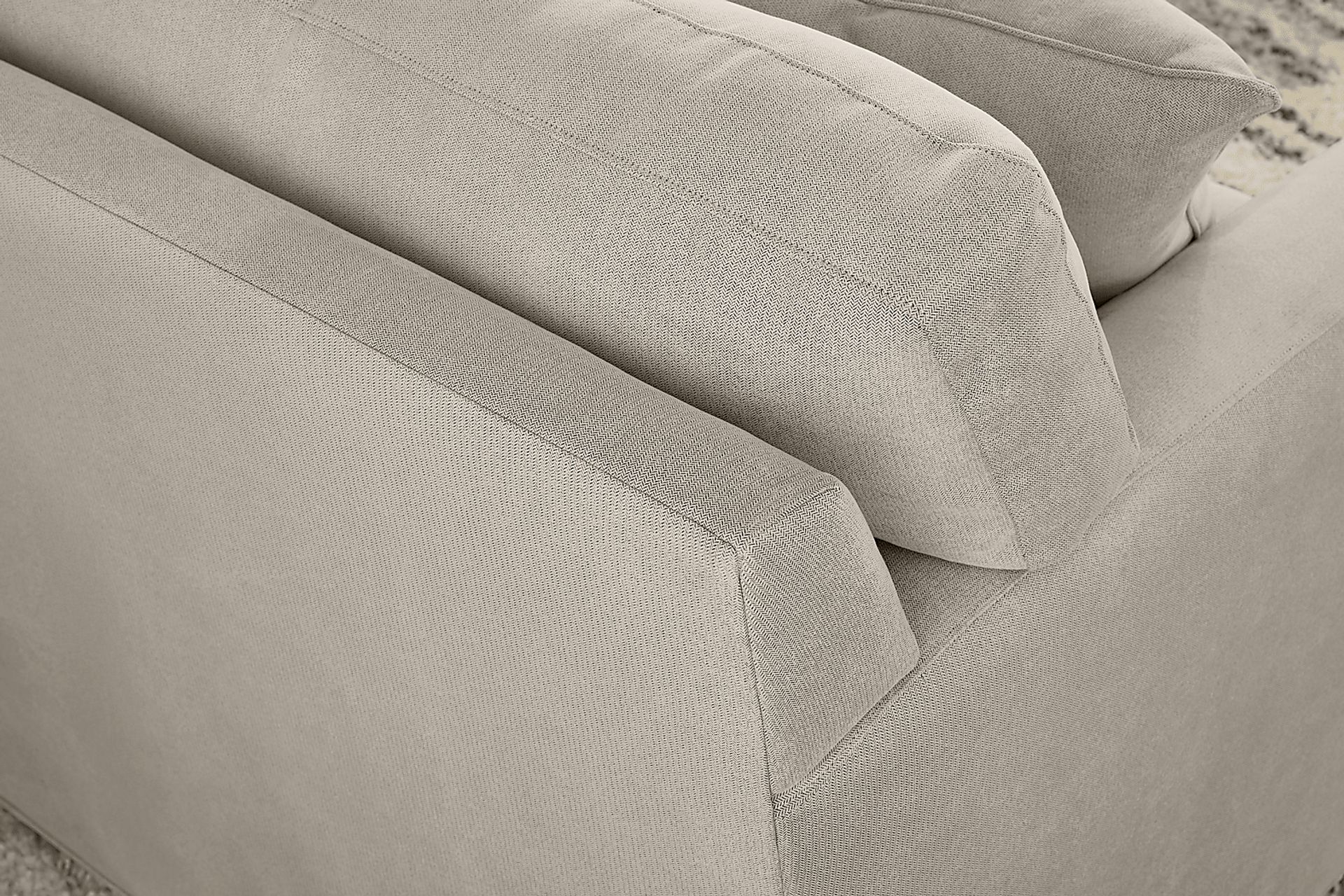 Harmonie Dove 3 Pc Gel Foam Sleeper Sectional - Image 11