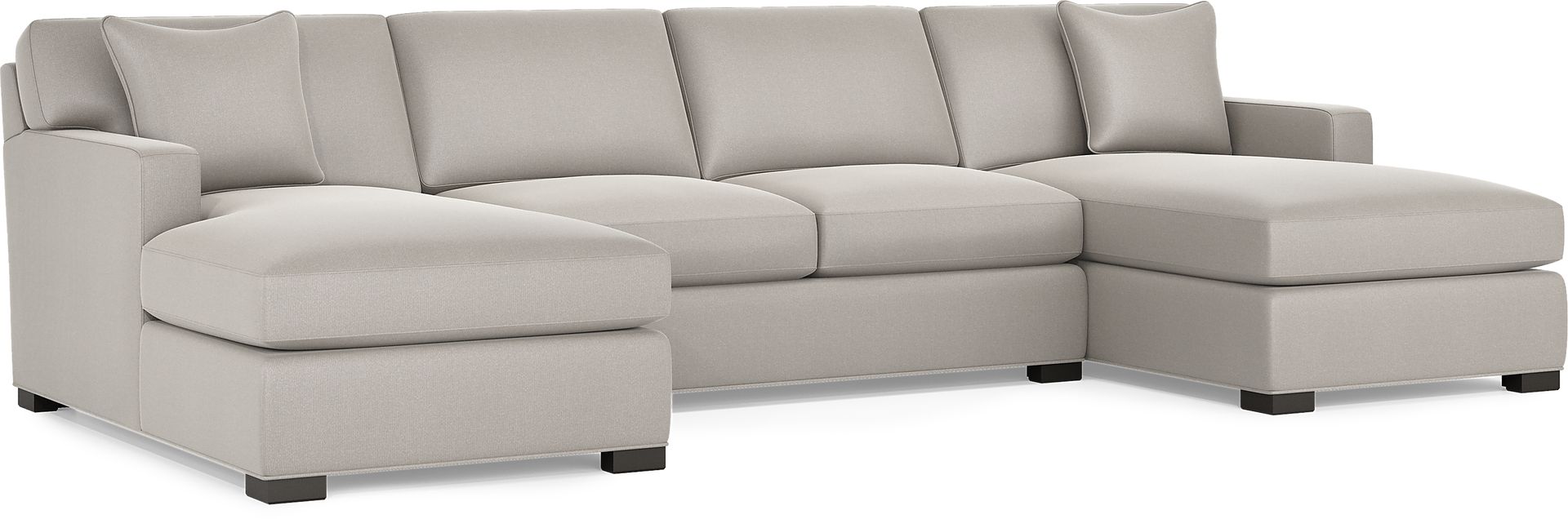 Harmonie Dove 3 Pc Gel Foam Sleeper Sectional - Image 1