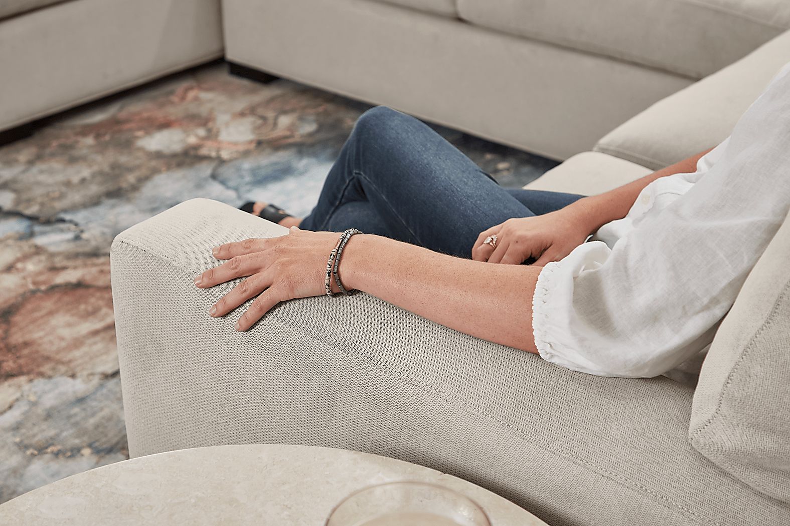 Harmonie Gel Foam Sleeper Sectional - Thumbnail 5