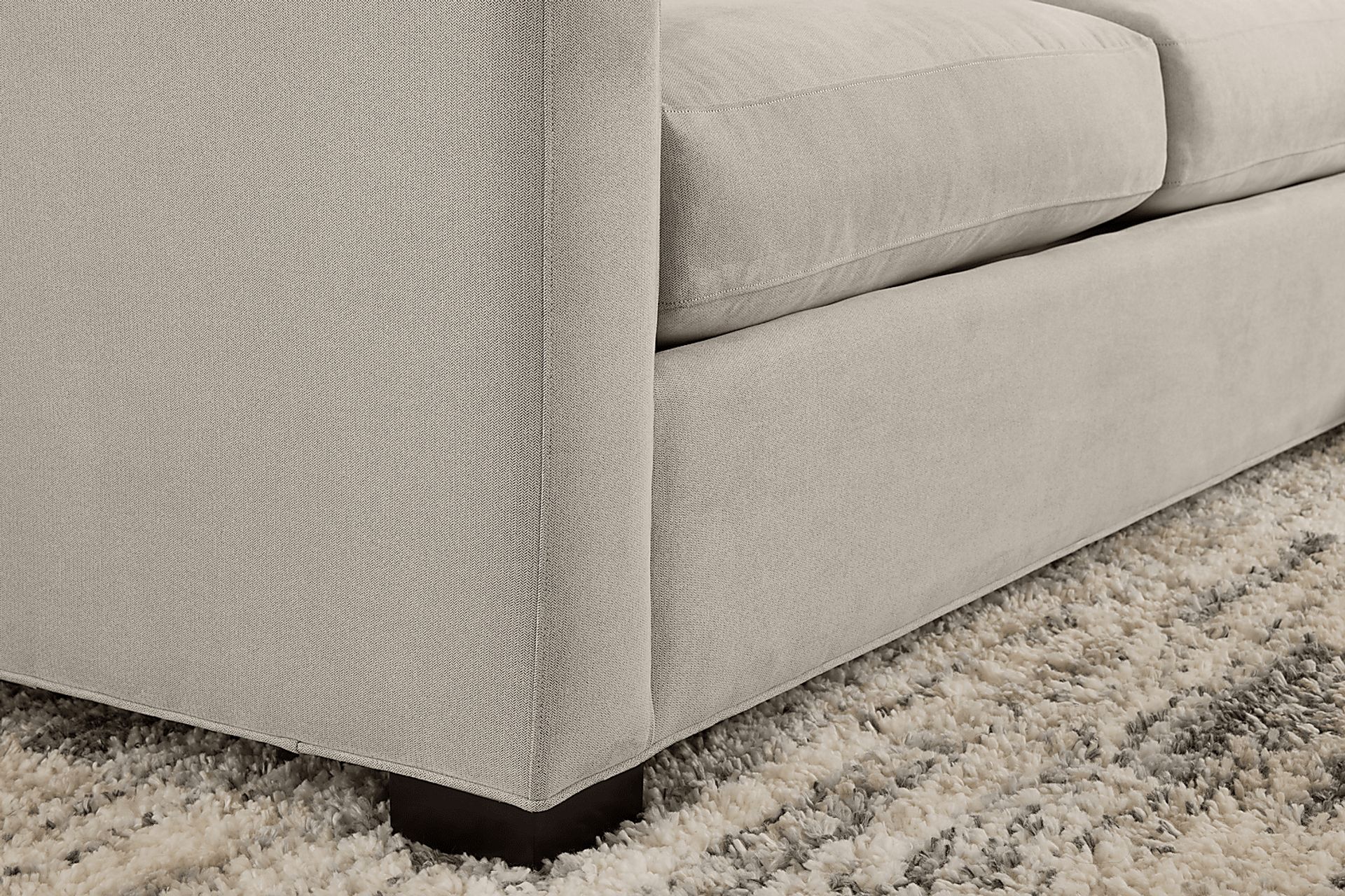 Harmonie Dove 3 Pc Gel Foam Sleeper Sectional - Image 6