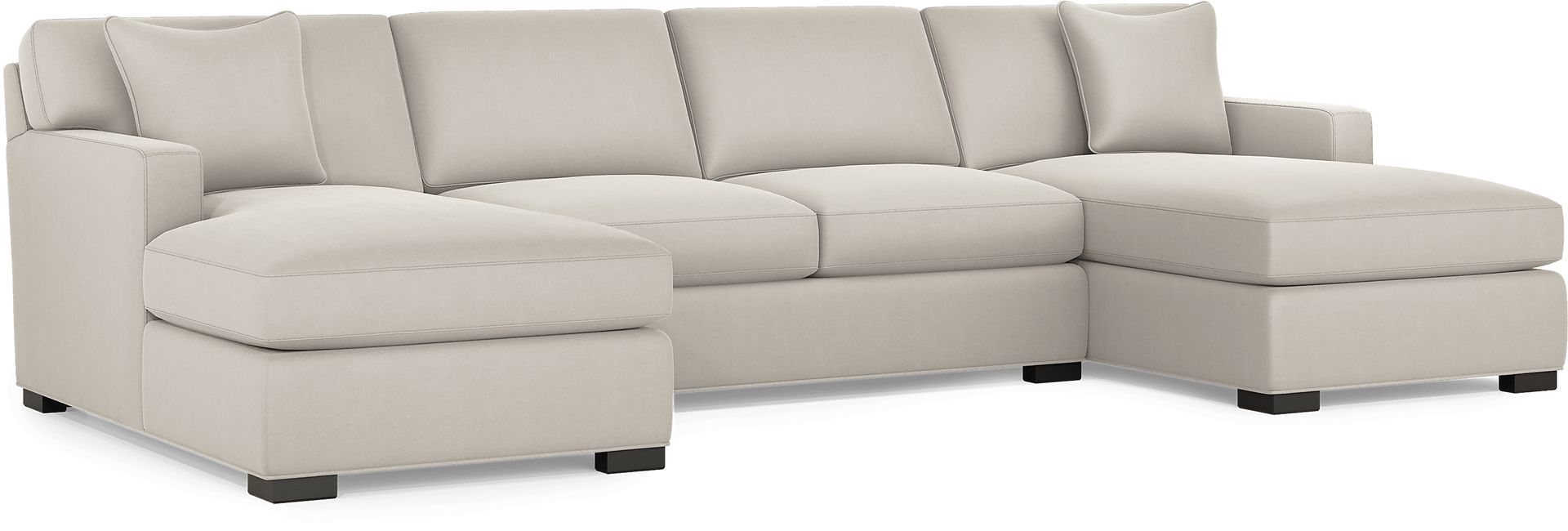 Harmonie Dove 3 Pc Sleeper Sectional - Image 1