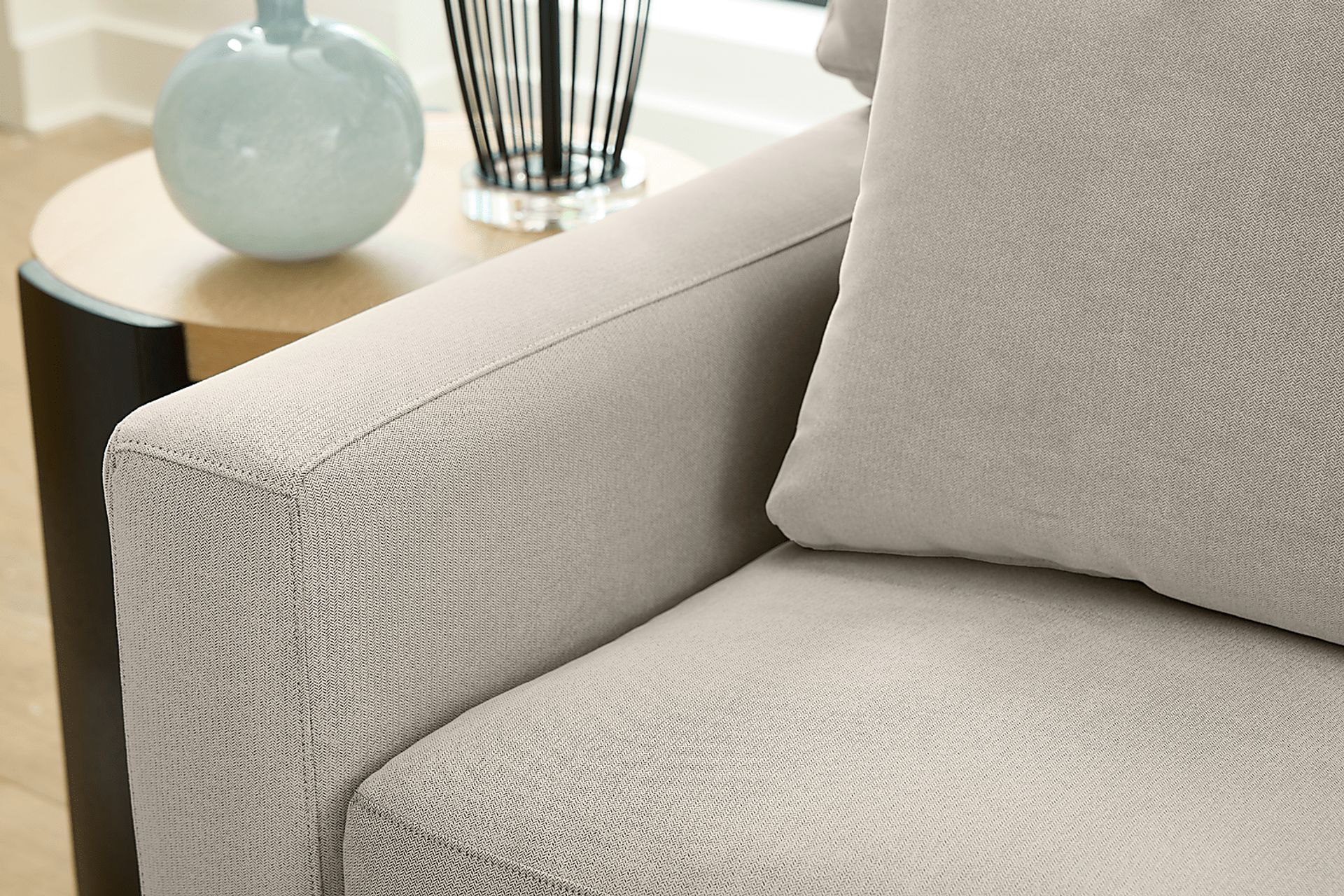 Harmonie Dove 3 Pc Sleeper Sectional - Image 7