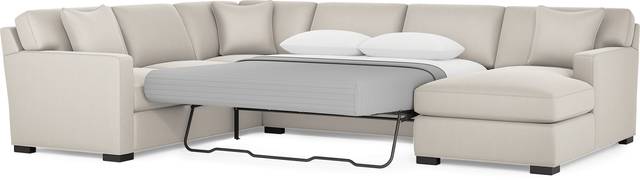 Harmonie Dove 3 Pc Sleeper Sectional - Thumbnail - Image 2