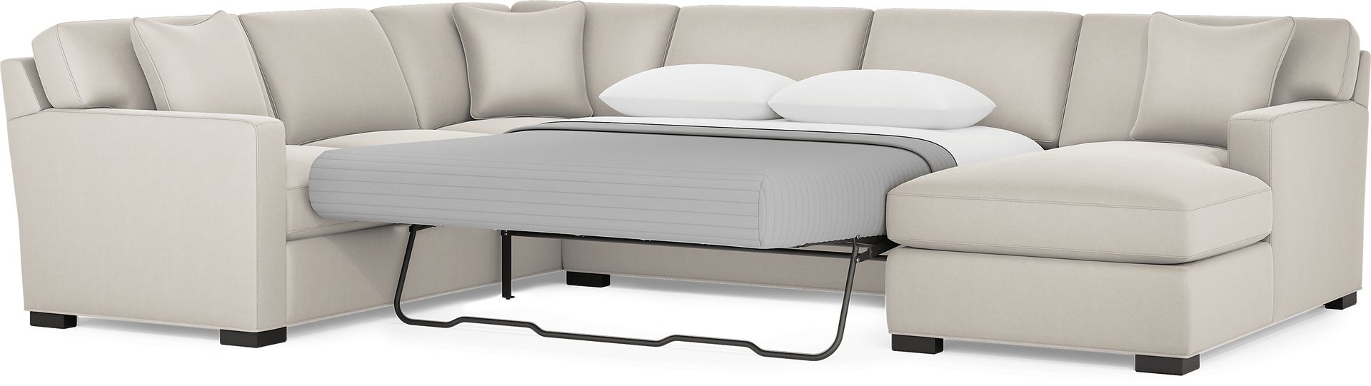 Harmonie Dove 3 Pc Sleeper Sectional - Image 2