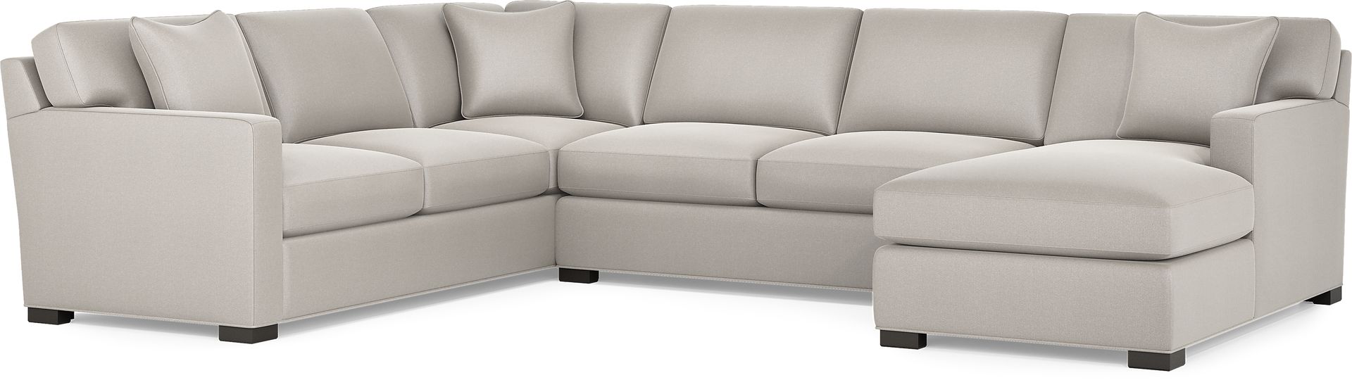 Harmonie Dove 3 Pc Sleeper Sectional - Image 1