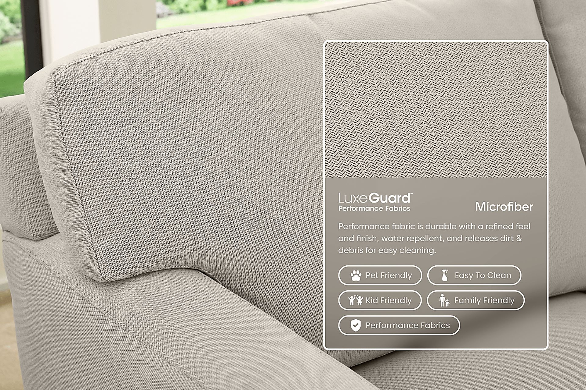 Harmonie Dove Gel Foam Sleeper Sofa - Image 2