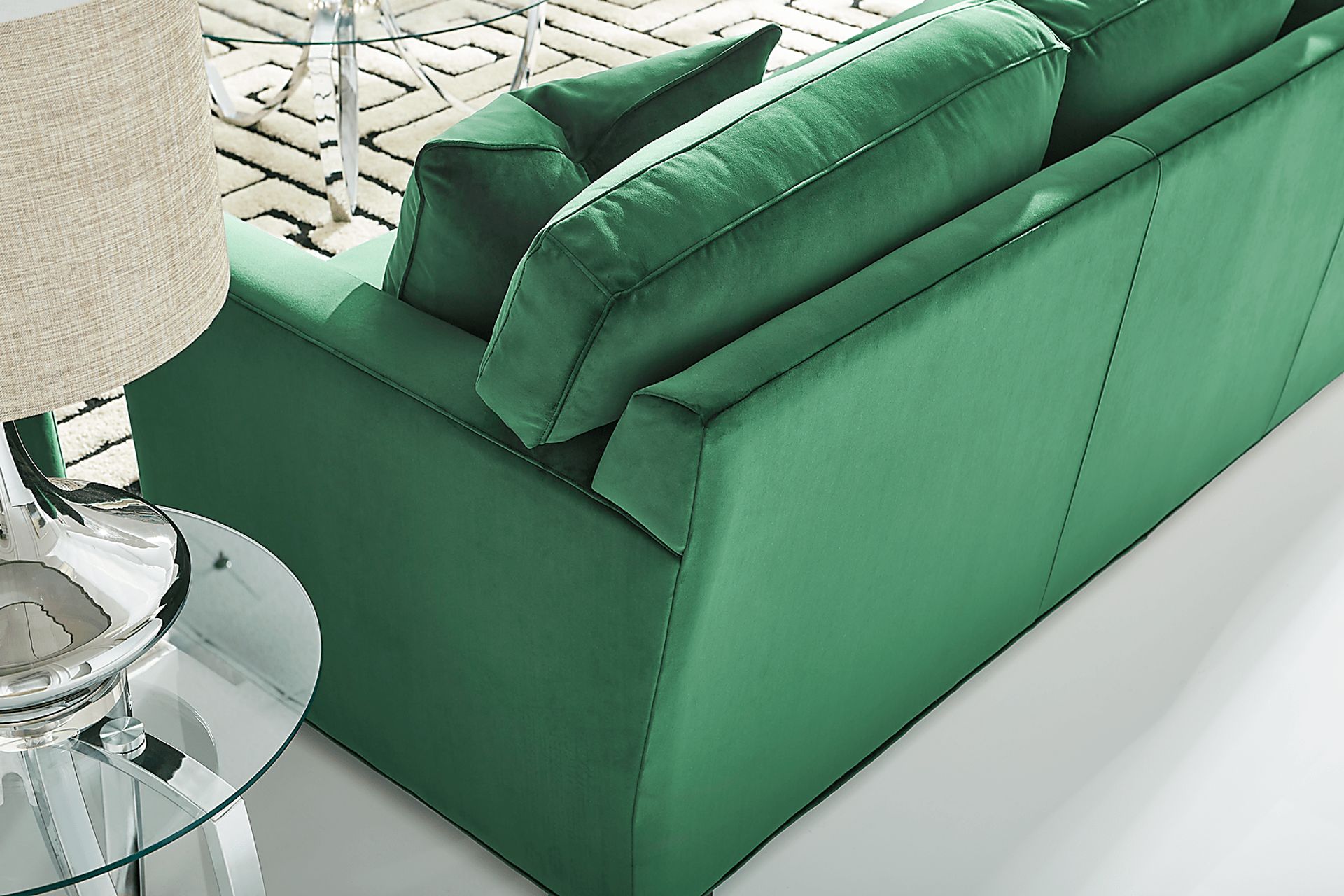Harmonie Emerald 7 Pc Living Room with Gel Foam Sleeper Sofa - Image 7