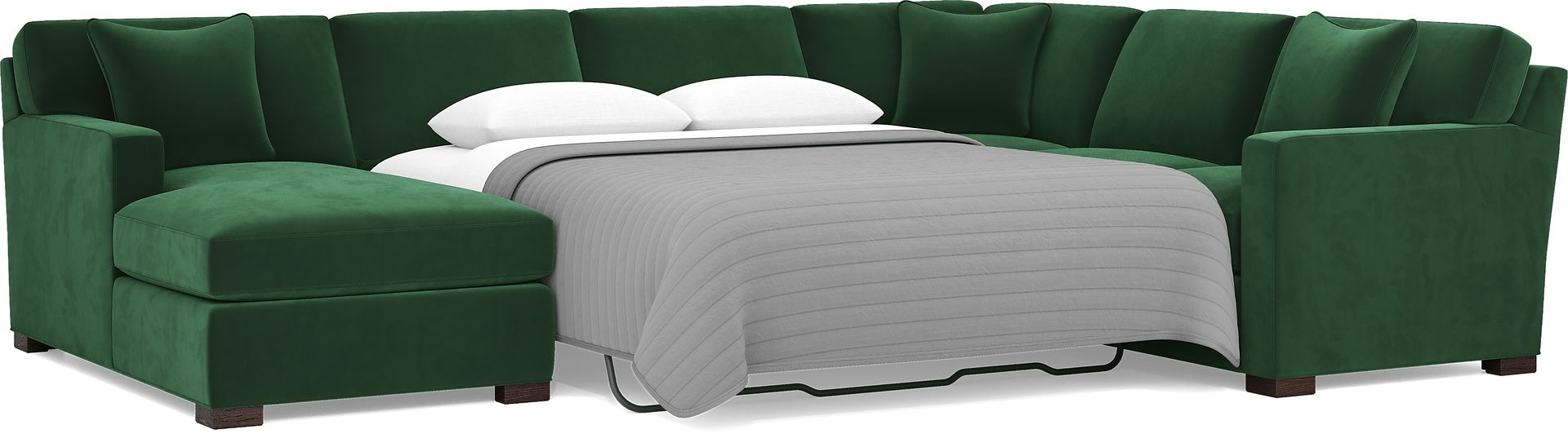 Harmonie Emerald 3 Pc Sleeper Sectional - Image 3