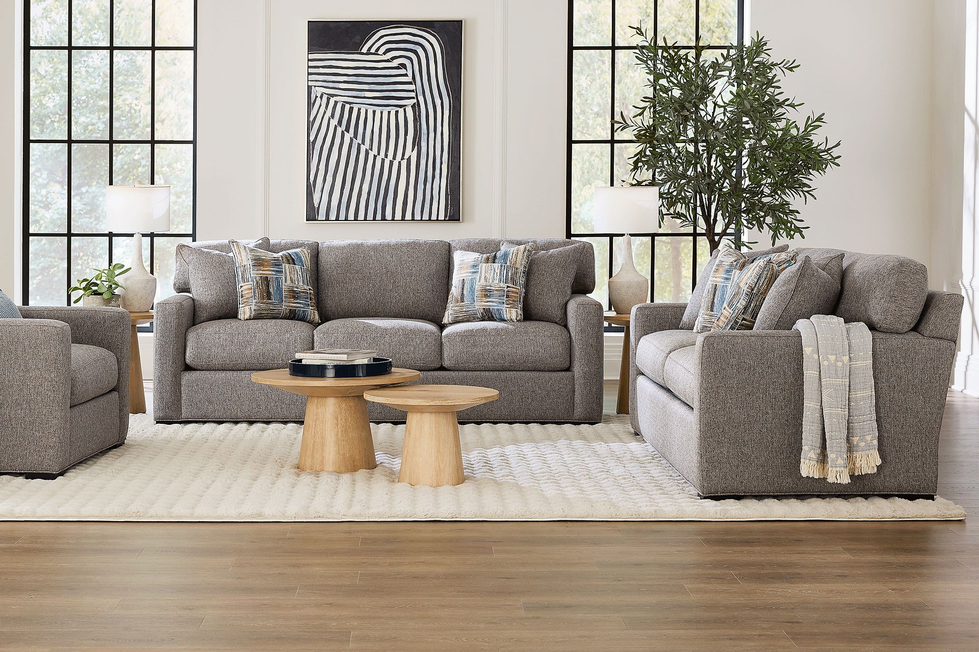 Harmonie Gray 2 Pc Living Room - Image 1