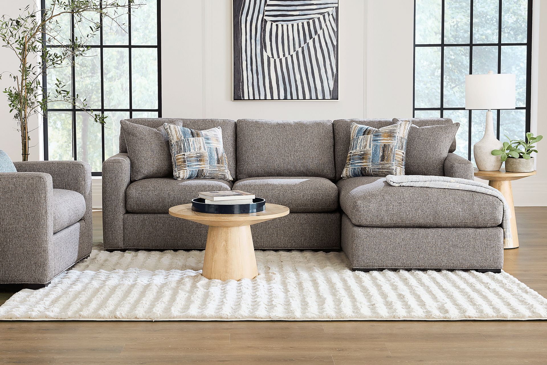 Harmonie Gray 2 Pc Sectional - Image 2