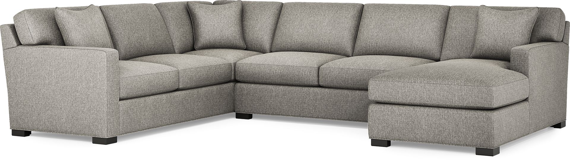 Harmonie Gray 3 Pc Gel Foam Sleeper Sectional - Image 1