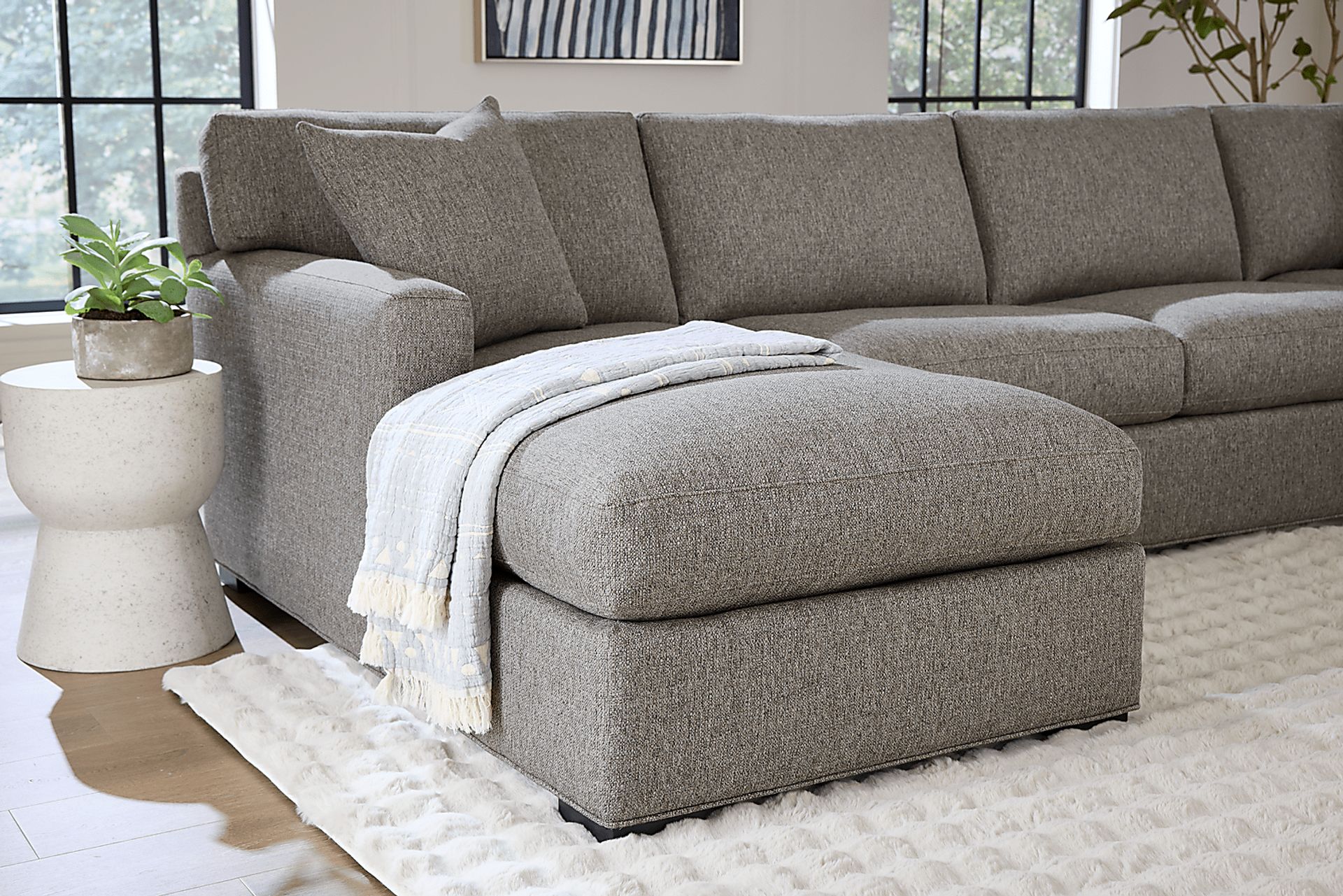 Harmonie Gray 3 Pc Sectional - Image 6