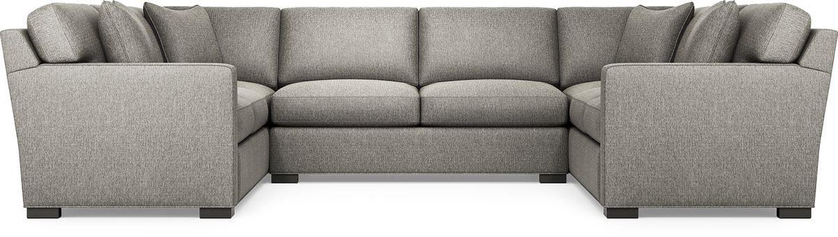 Cindy Crawford Harmonie Gray Textured 3 Pc Sectional | Rooms to Go