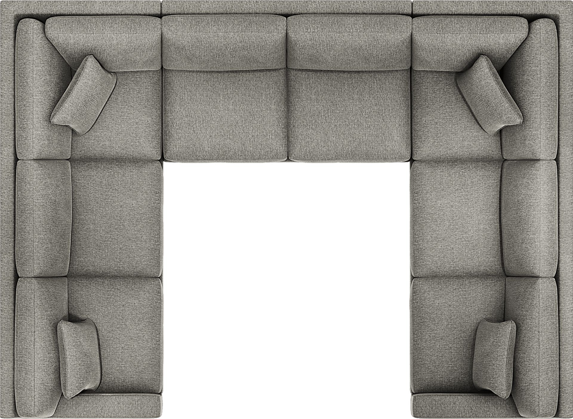 Harmonie Gray 3 Pc Sectional - Image 3