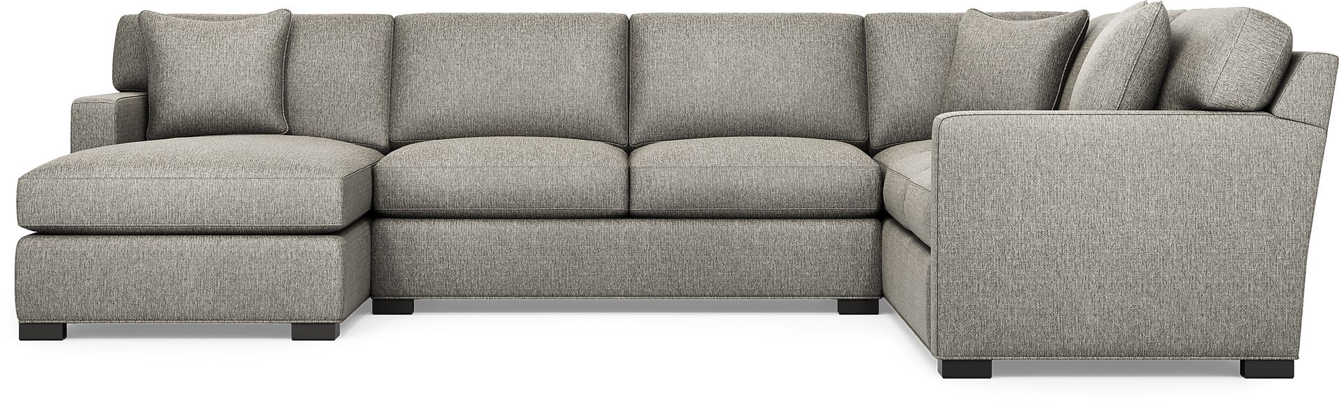 Harmonie Gray 3 Pc Sleeper Sectional - Image 4