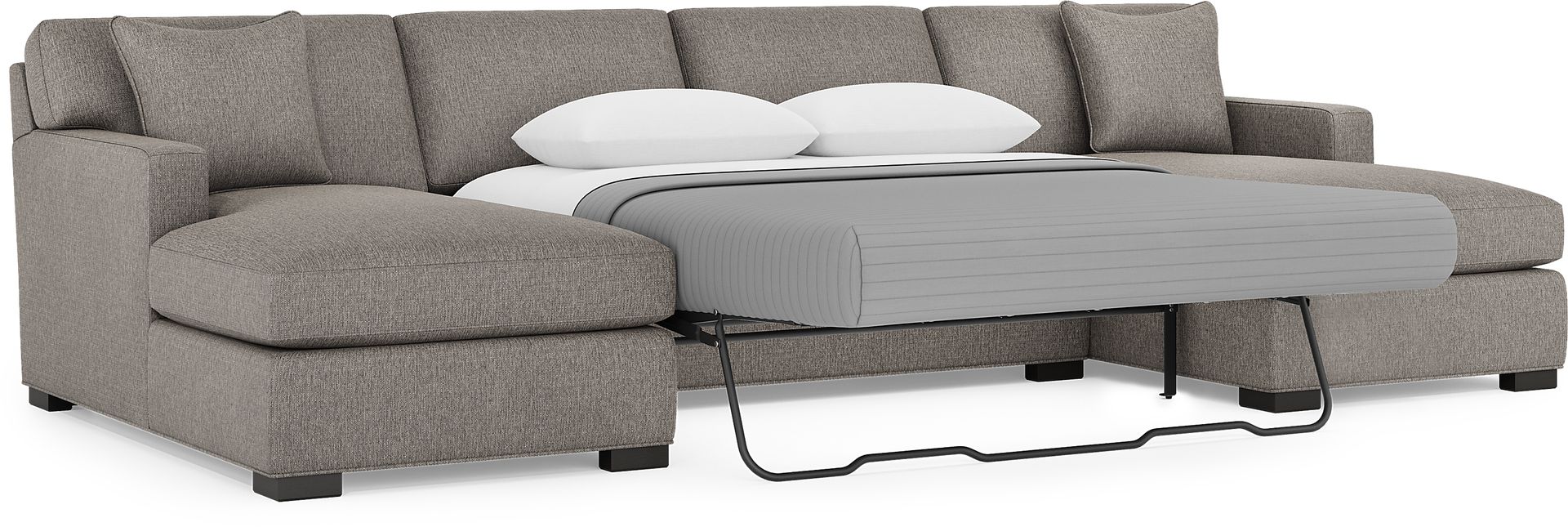 Harmonie Gray 3 Pc Sleeper Sectional - Image 3