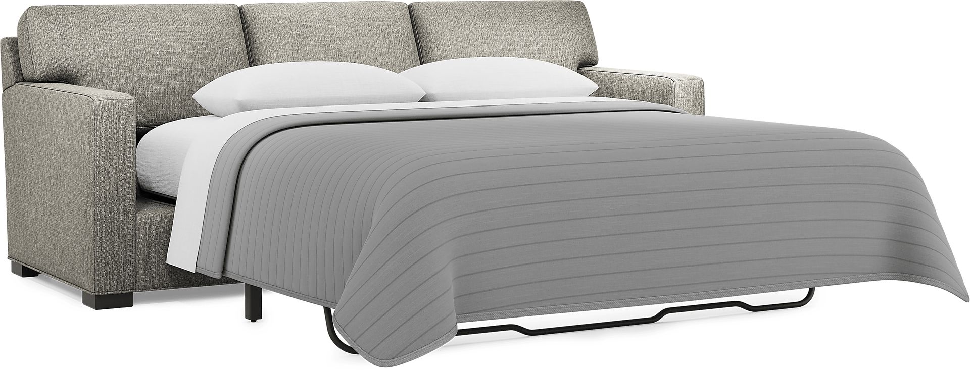 Harmonie Gray 7 Pc Living Room with Gel Foam Sleeper Sofa - Image 4