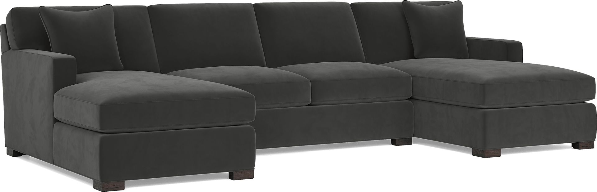 Harmonie Gunmetal 3 Pc Sleeper Sectional