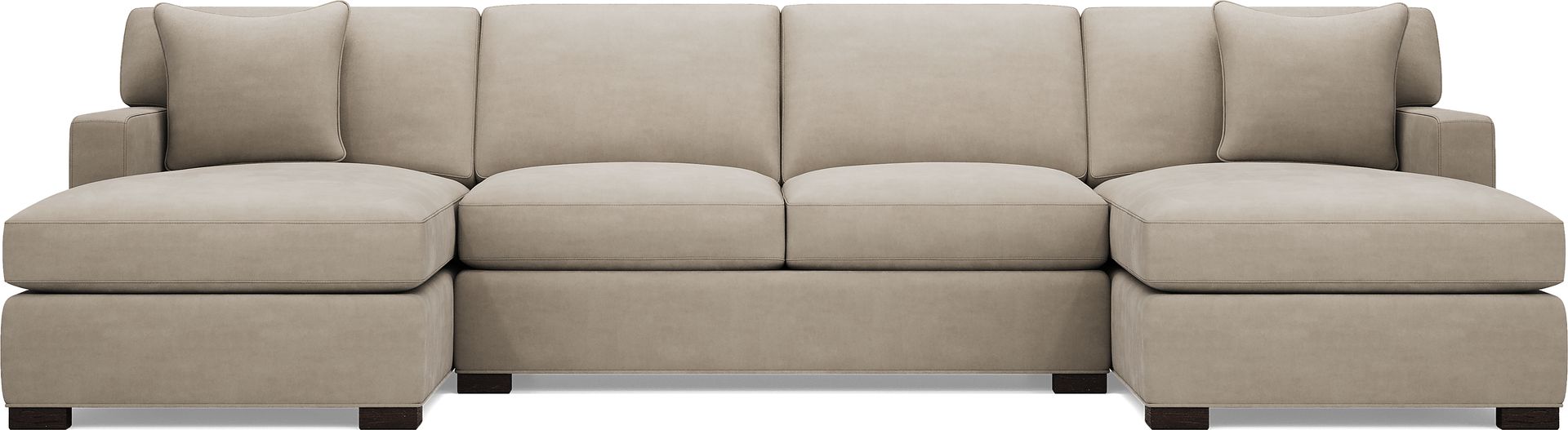 Harmonie Light Taupe 3 Pc Sleeper Sectional - Image 4
