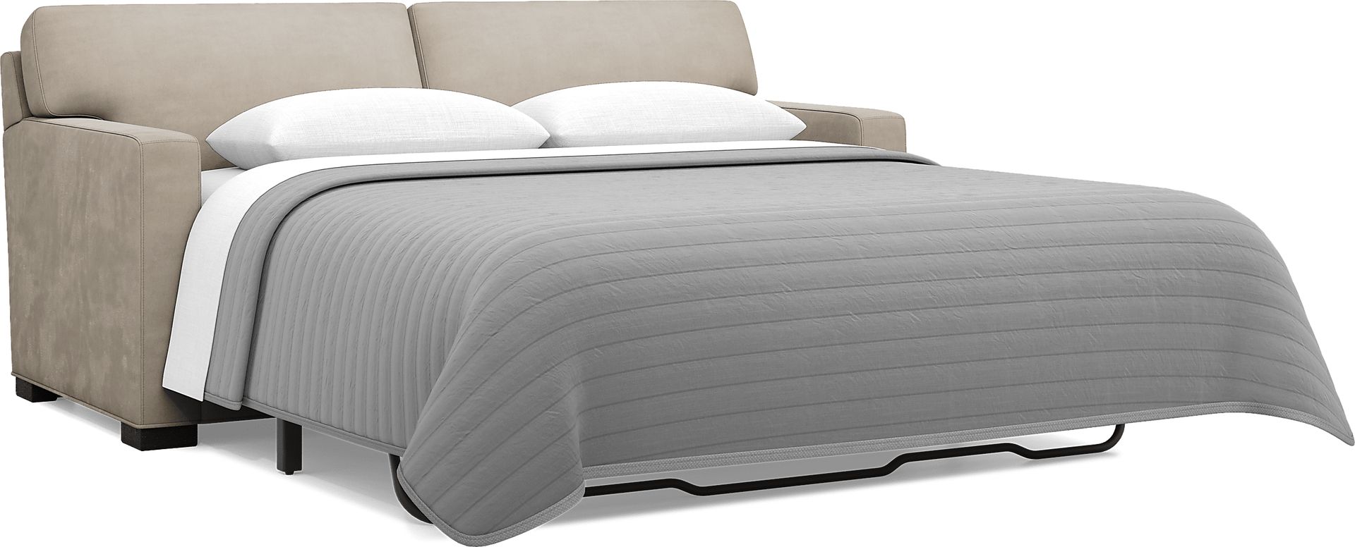 Harmonie Light Taupe Apartment Sleeper Sofa - Image 2