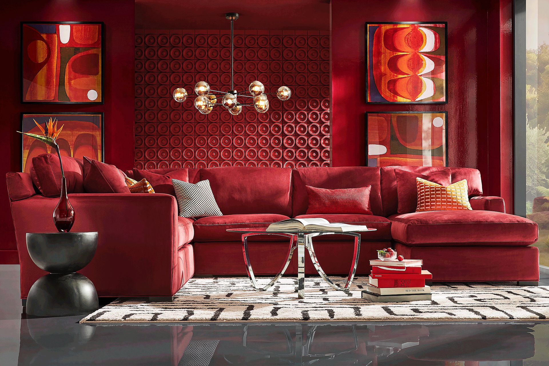 Harmonie Ruby 3 Pc Gel Foam Sleeper Sectional - Image 3