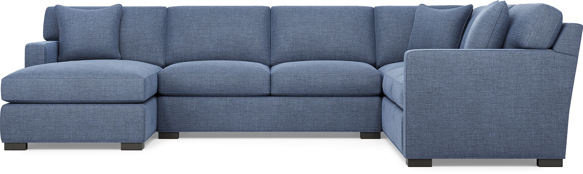 Harmonie Sapphire 3 Pc Gel Foam Sleeper Sectional - Image 3