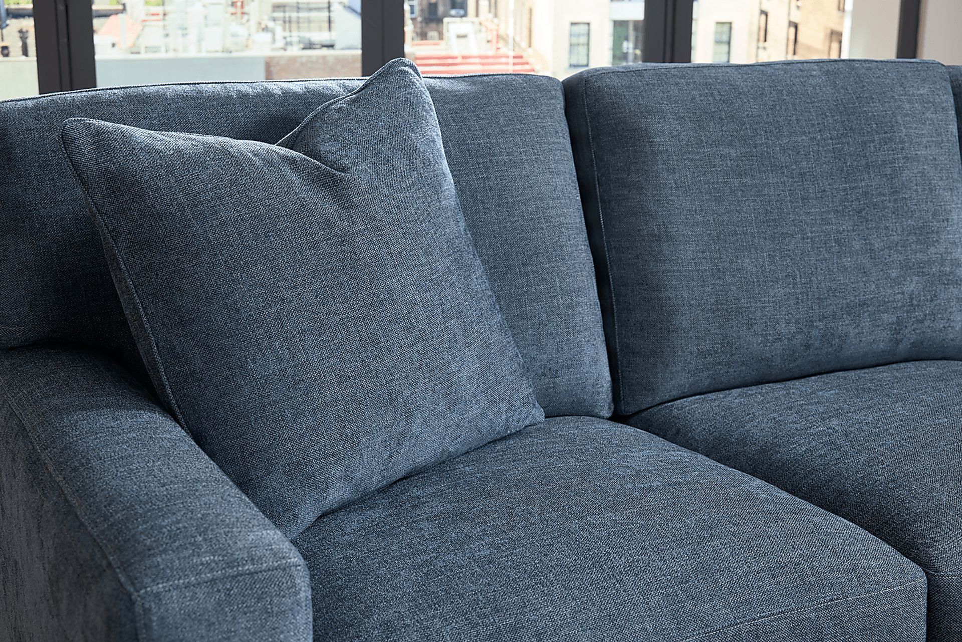 Harmonie Sapphire 3 Pc Gel Foam Sleeper Sectional - Image 5