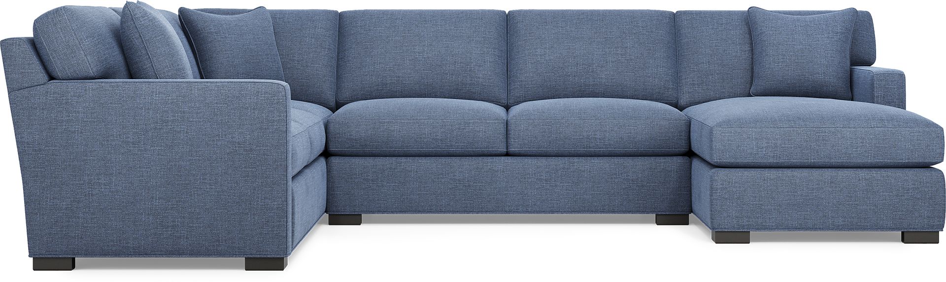 Harmonie Sapphire 3 Pc Gel Foam Sleeper Sectional - Image 4