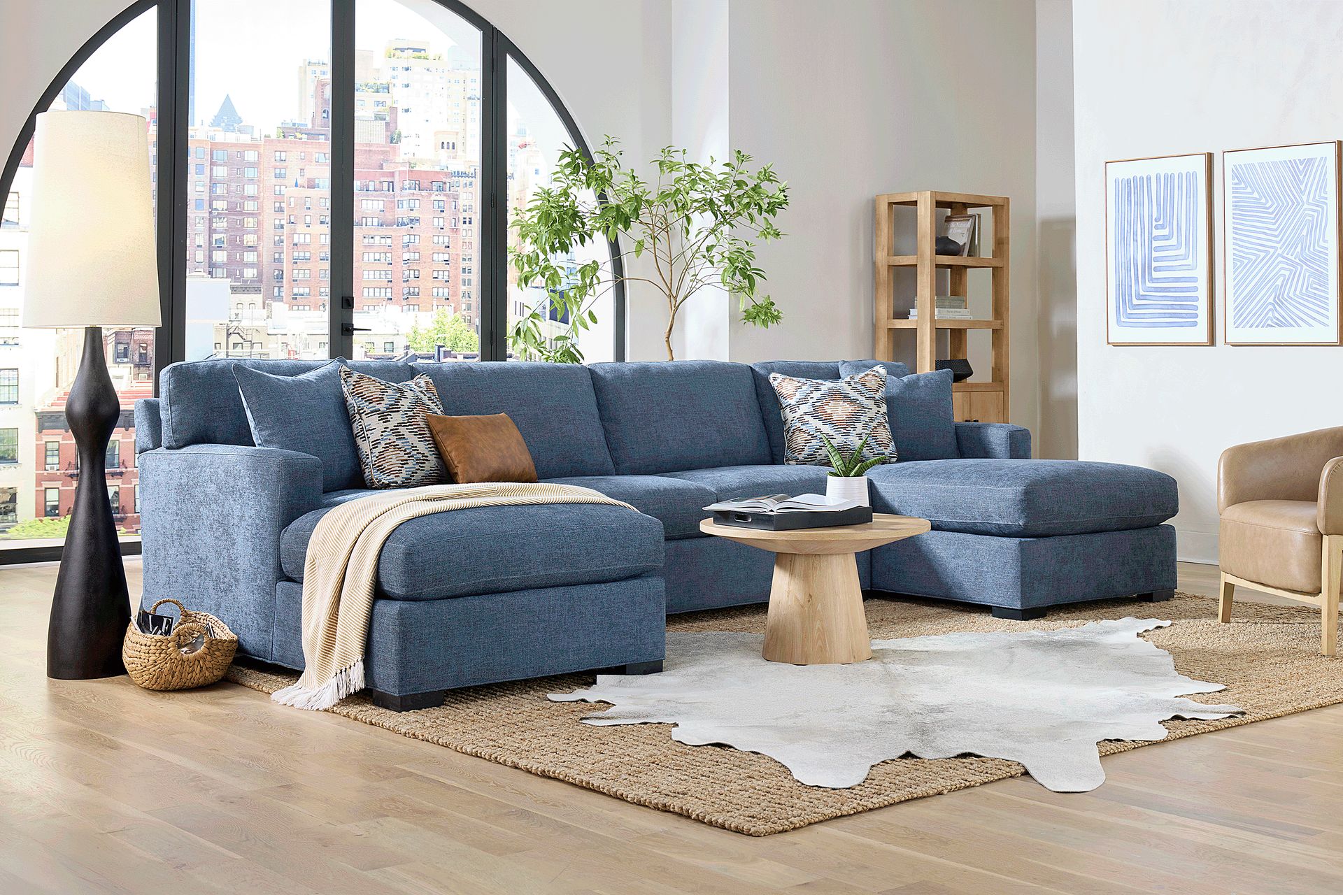 Harmonie Sapphire 3 Pc Sleeper Sectional - Image 2