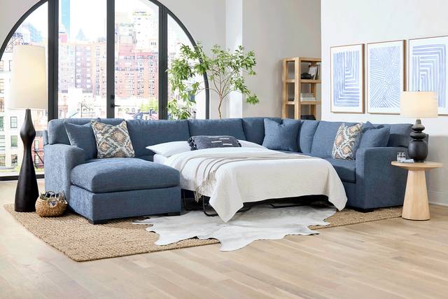 Harmonie Sapphire 3 Pc Sleeper Sectional - Thumbnail - Image 2