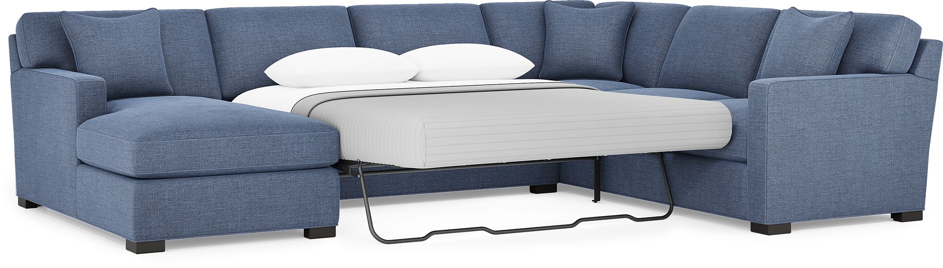 Harmonie Sapphire 3 Pc Sleeper Sectional - Image 5