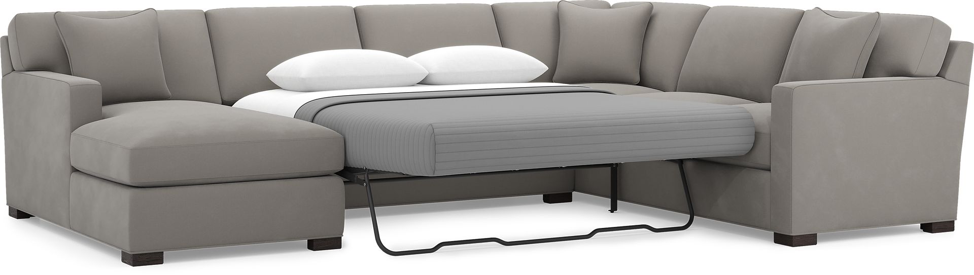 Harmonie Steel 3 Pc Sleeper Sectional - Image 3