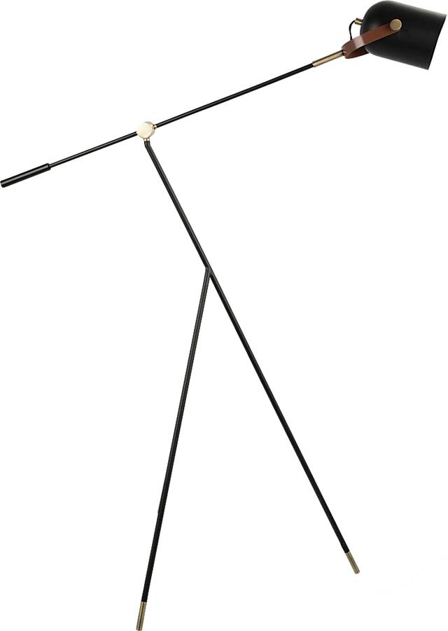 Harmony Alley Black Floor Lamp - Thumbnail - Image 2