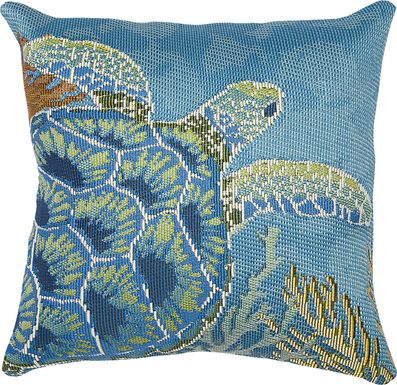 Harmony Bay Blue Indoor/Outdoor Accent Pillow