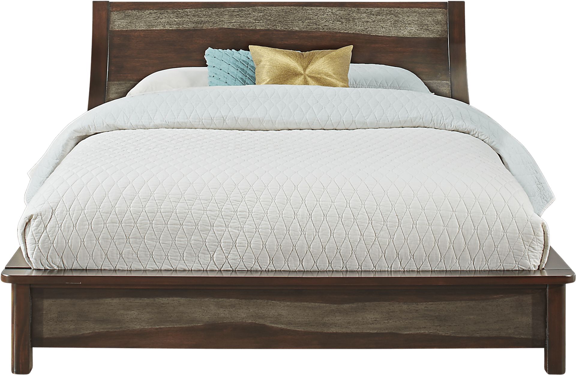 Harmony Place Brown 3 Pc Queen Platform Bed - Image 1