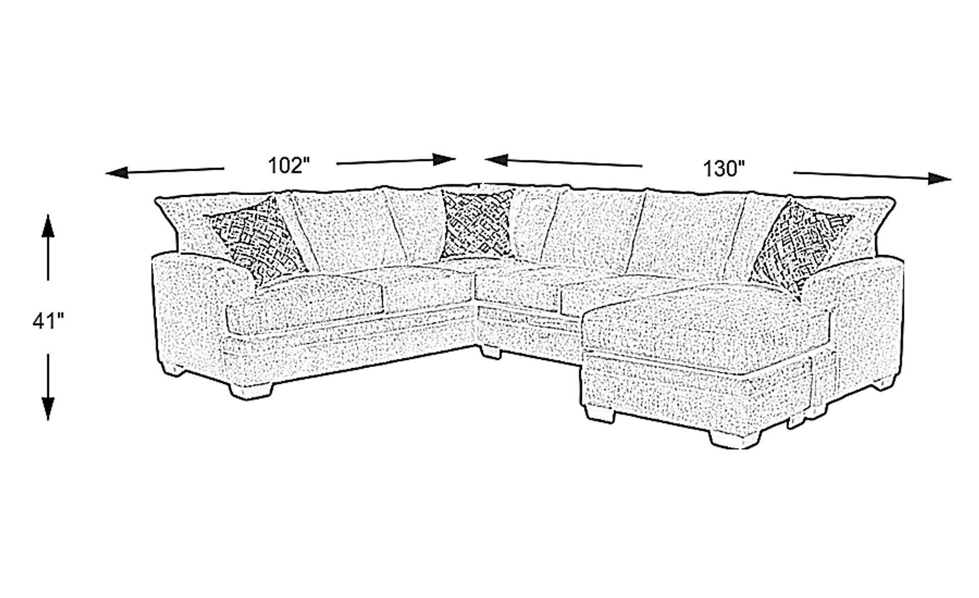 Dimension Image. Please refer to the Dimension Tab on this page for dimension details.
