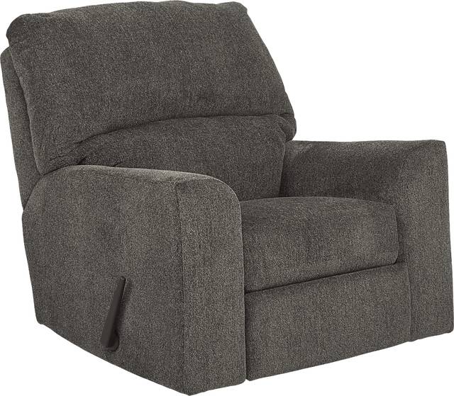 Harold Square Pewter Rocker Recliner - Thumbnail - Image 1