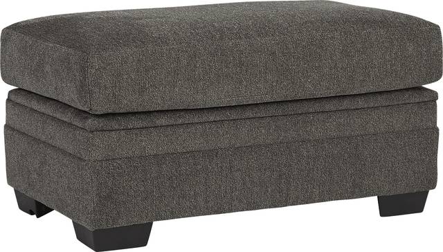 Harold Square Pewter Storage Ottoman - Thumbnail - Image 1