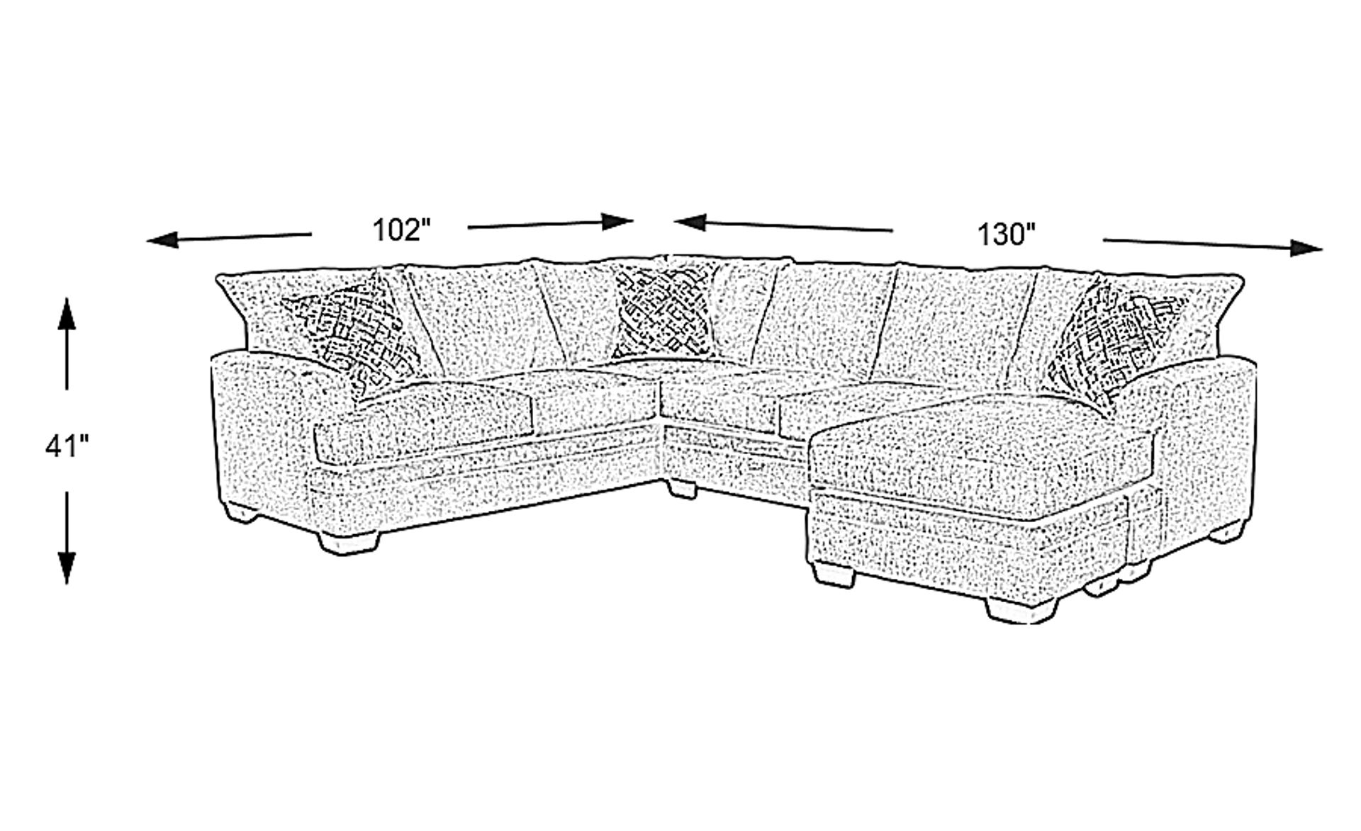 Dimension Image. Please refer to the Dimension Tab on this page for dimension details.