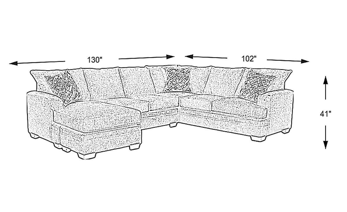 Harold Square Platinum 3 Pc Sleeper Sectional Rooms To Go