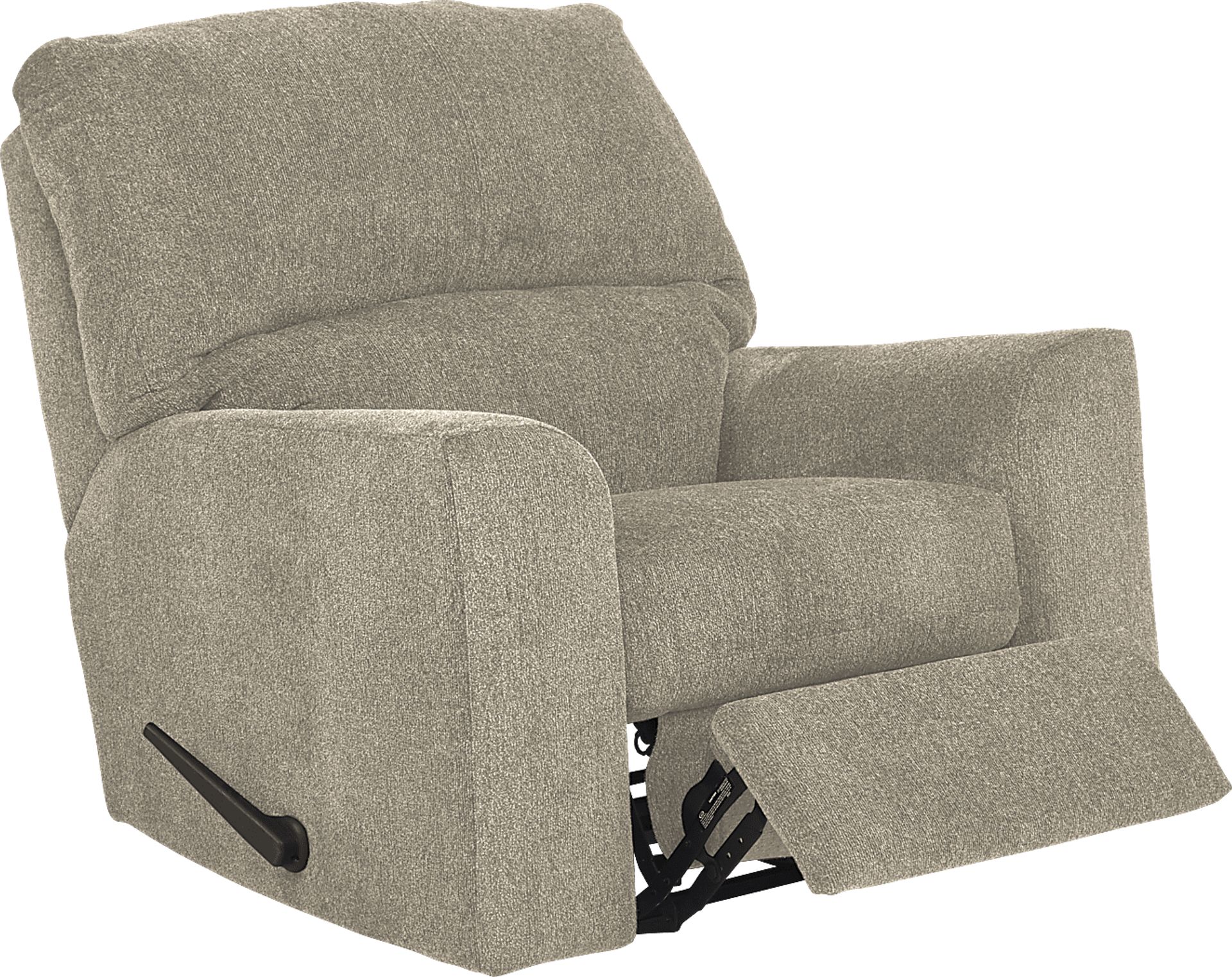 Harold Square Platinum Rocker Recliner - Image 2