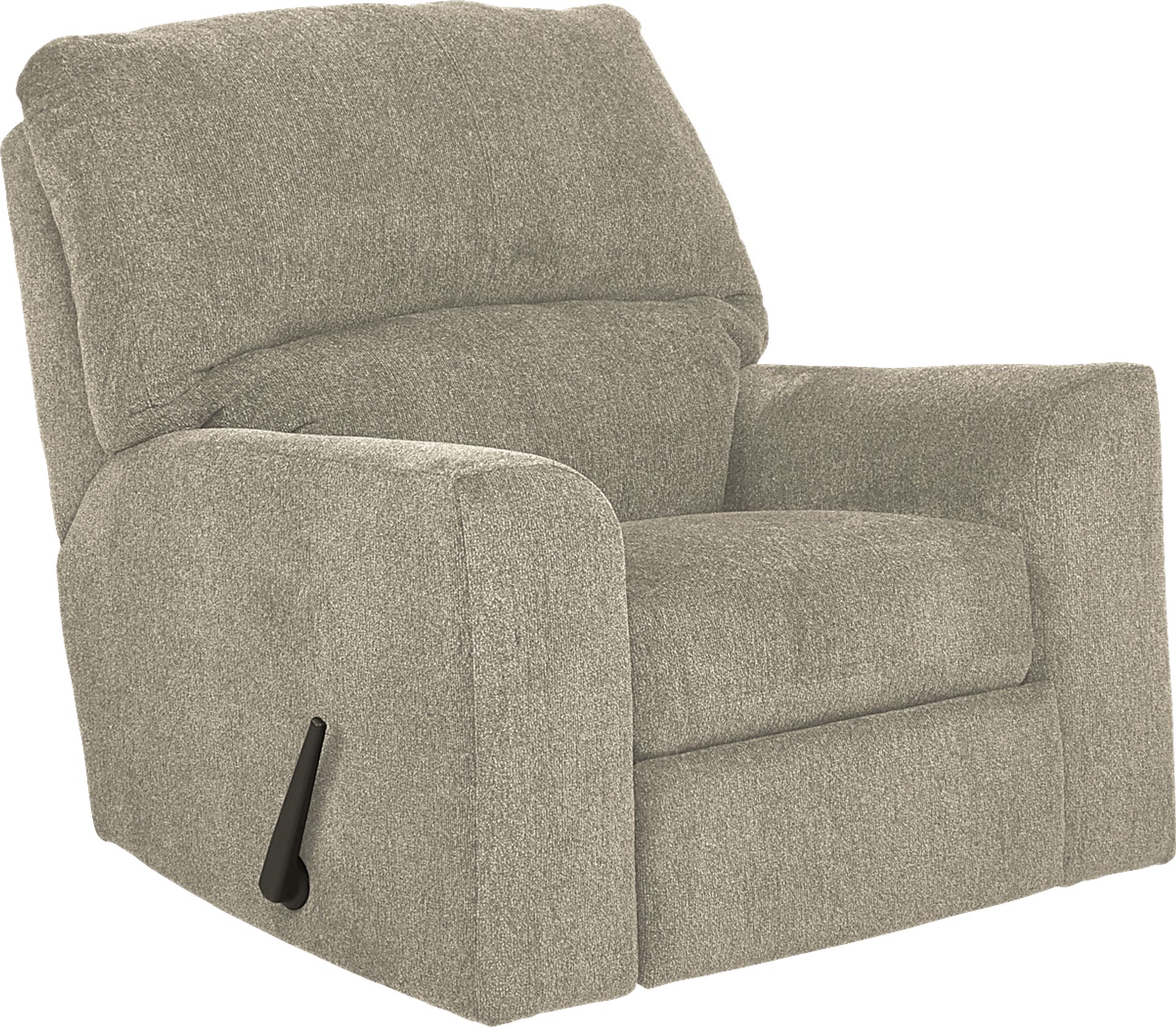 Harold Square Platinum Rocker Recliner - Image 1