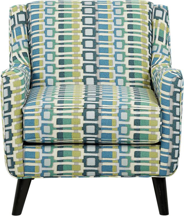 Harper Aquamarine Accent Chair - Thumbnail - Image 2
